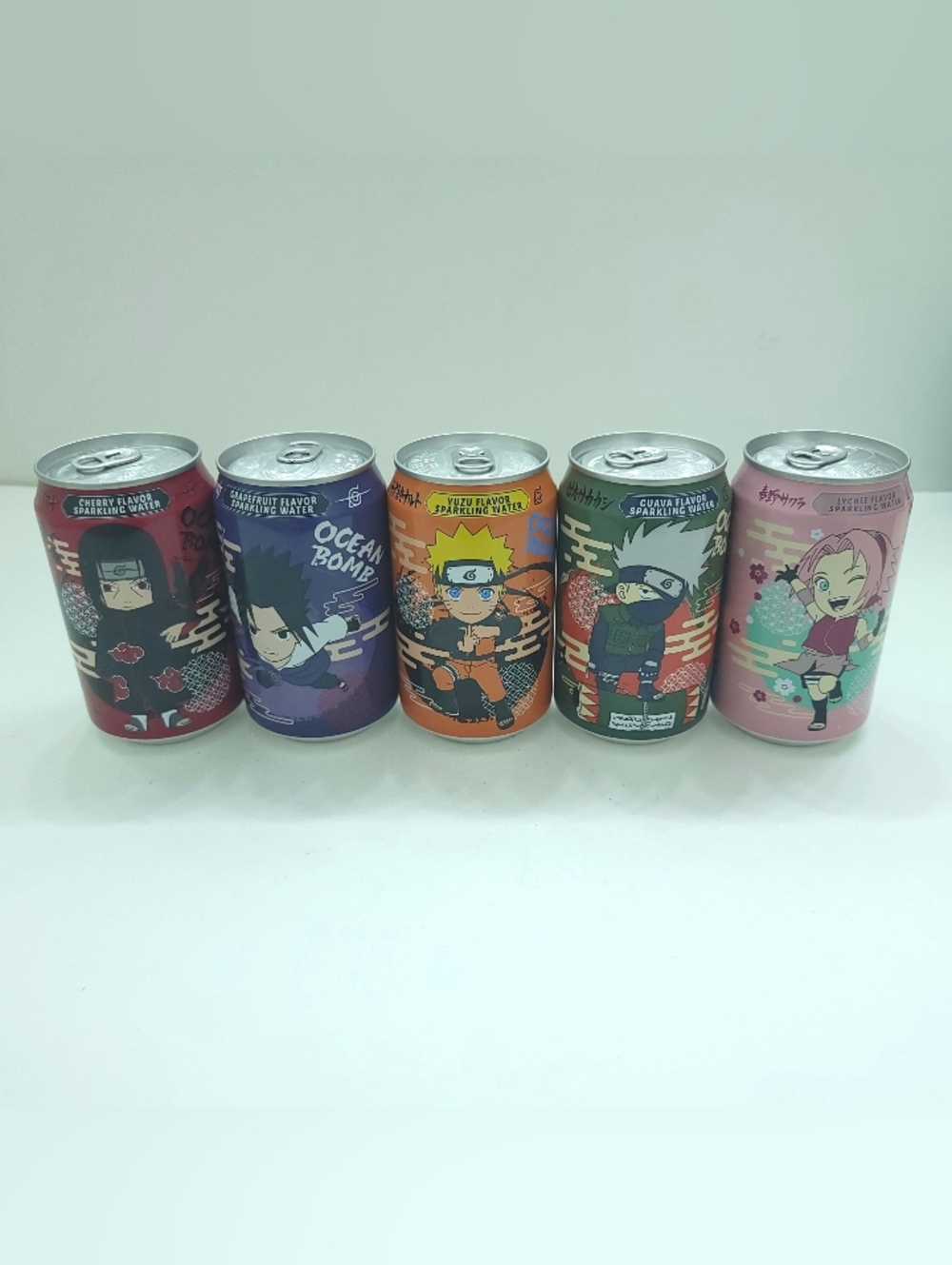 Naruto Series Ocean Bomb Sparkling Water 5-Pack Limited Edition Drinks